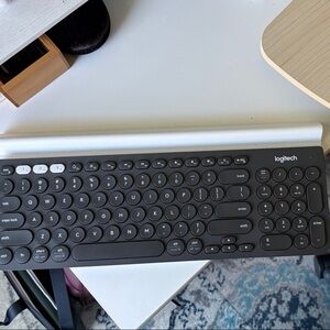 Logitech Compact Wireless Keyboard in Black and Silver